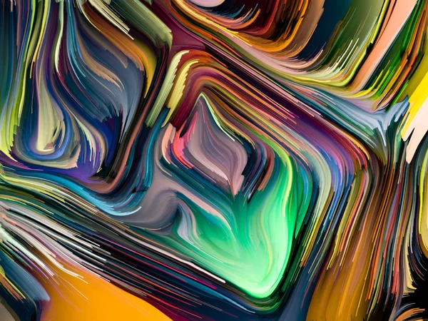 Pintura colorida em movimento — Fotografia de Stock