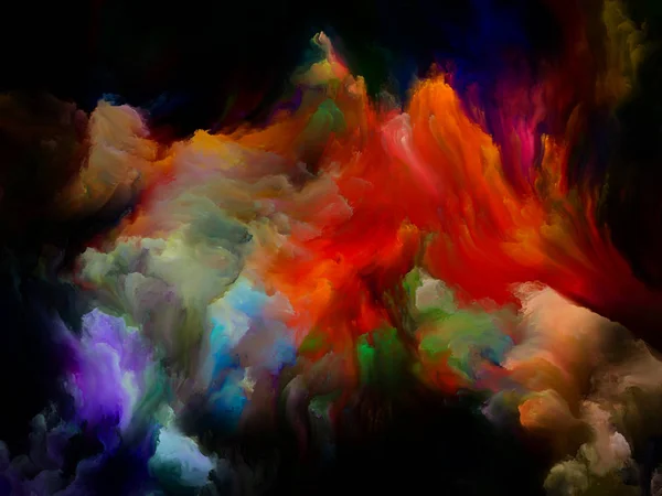 Kleurrijke Cloud abstractie — Stockfoto