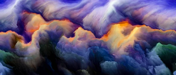 Concettuale paesaggio nuvoloso — Foto Stock