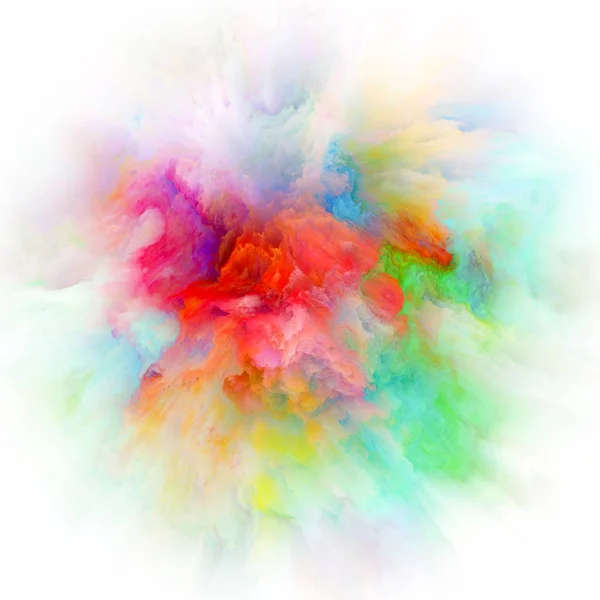 カラフルな塗料スプラッシュ爆発のパラダイム — ストック写真