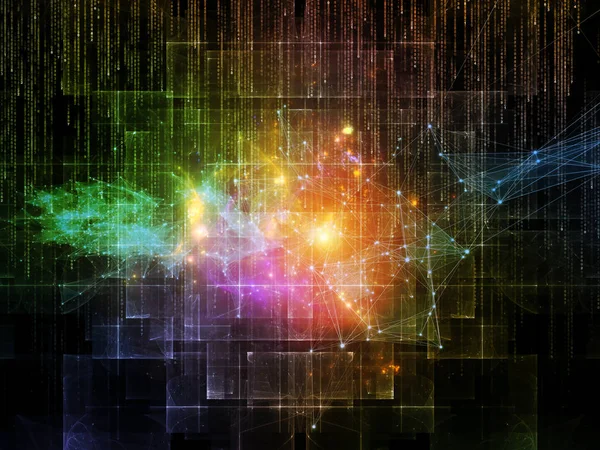 Abstrakt Digital nätverks bakgrund — Stockfoto