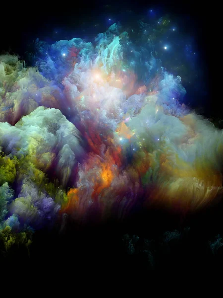 Farverige abstrakte skyer - Stock-foto