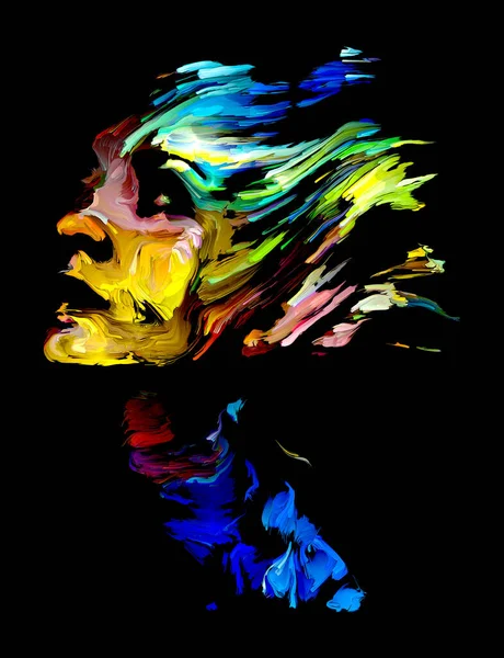 Face of Paint — Stock Photo, Image