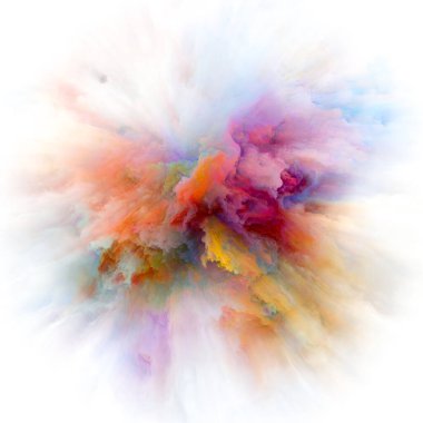 Renkli boya Splash patlama ivme