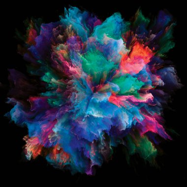 Renk Splash patlama yayılması