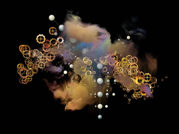 Abstrakcja sieci Nebula — Zdjęcie stockowe