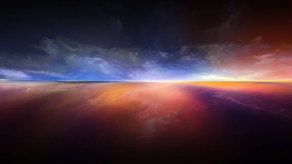 Sunset Visualization — Stock Photo, Image