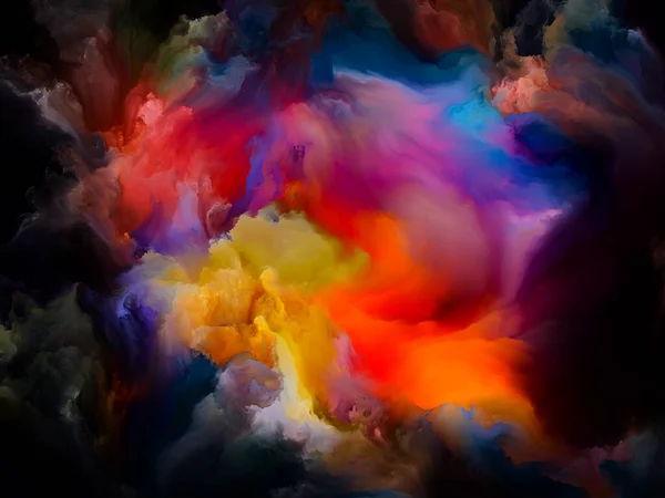 Fumée abstraite colorée — Photo