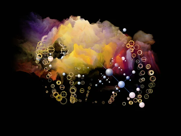 Nebula Networking Abstraction — Stock Photo, Image