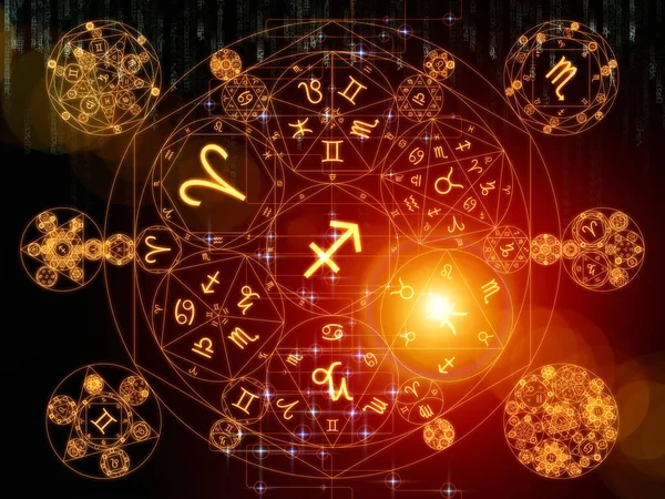 Geometria zodiaku — Zdjęcie stockowe