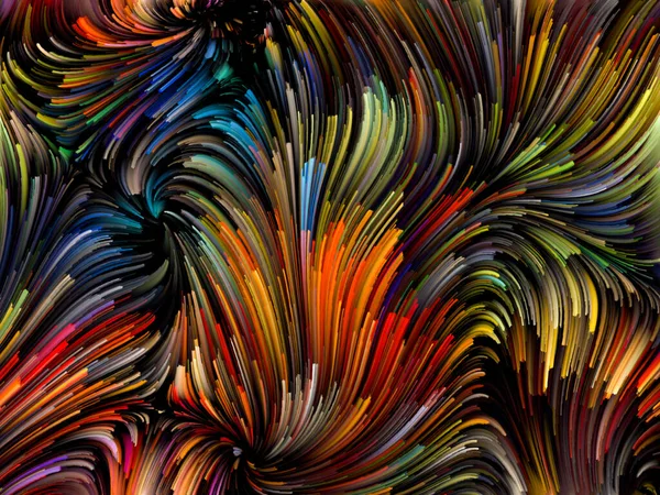 Turbillons de couleur abstraits — Photo