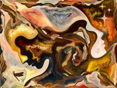 İç doku serisi. Yüzler, renkler, Organik dokular eğrileri iç dünya, aşk, ilişkiler, ruh ve doğa projelerde için uygun bir zemin olarak akan, kompozisyon