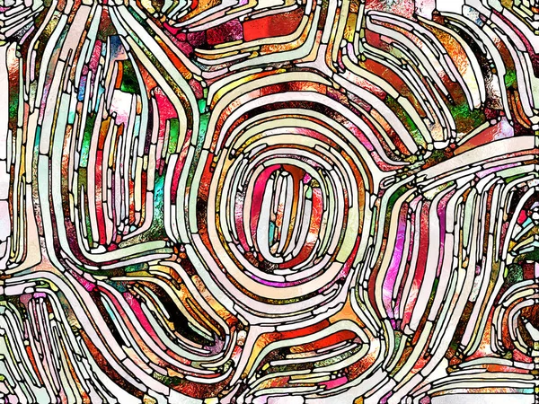 Brutna Textilier Enheten Färgade Glas Serien Abstrakt Arrangemang Mönster Färg — Stockfoto
