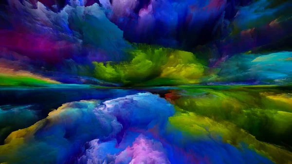 Ölümün Ötesindeki Renkler Gerçekliğe Kaçış Dizisi Günbatımı Gerçeküstü Günbatımının Arka — Stok fotoğraf