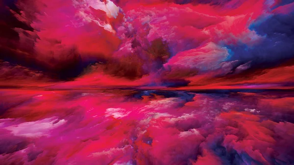 Спектральні Гори Втеча Серії Реалій Тло Сюрреалістичного Заходу Сонця Кольори — стокове фото