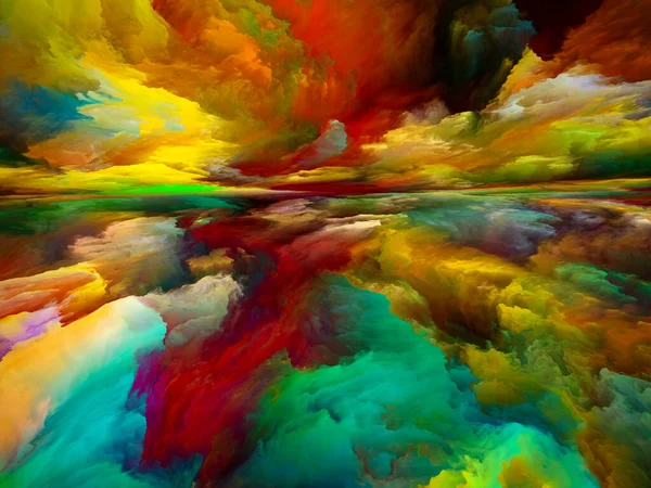 Widok Kolor Seria Ucieczka Rzeczywistości Kreatywna Aranżacja Surrealistycznych Kolorów Faktur — Zdjęcie stockowe