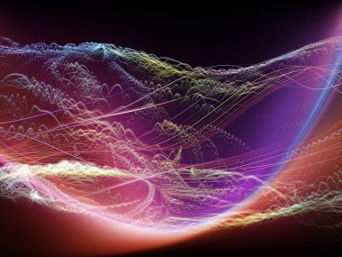 Dijital Rüyalar serisi. Bilim, eğitim, bilgisayar ve modern teknoloji projeleri için uygun sanal görselleştirme bileşenlerine sahip teknolojinin bileşimi