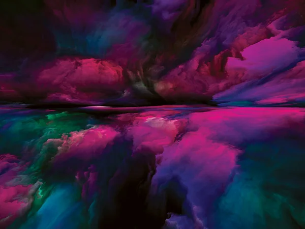 Πολύχρωμο Τοπίο Σειρά Χρωματικών Ονείρων Δημιουργική Διάταξη Χρωμάτων Υφών Και — Φωτογραφία Αρχείου