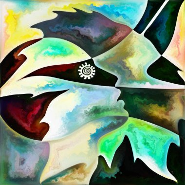 Virüs serisini girin. Enfeksiyon, ölüm, ölüm, şiir ve sanat konularındaki virüs, insan özellikleri ve doğa unsurlarının renk kompozisyonu.