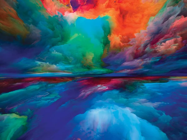 Ölümün Ötesindeki Renkler Gerçekliğe Kaçış Dizisi Sahne Resmi Hayal Gücü — Stok fotoğraf