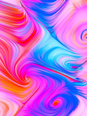 Renkli soyut hareket şablonu. Renk serisinin parfümü.