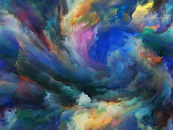 Vortex Twist Swirl Series Visually Pleasing Composition Color Movement Canvas — Stock Photo, Image