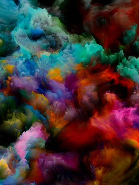 煙を塗れカラードリームシリーズ 想像力 創造性 絵画の主題に関するグラデーションとスペクトルの色合いの背景デザイン — ストック写真