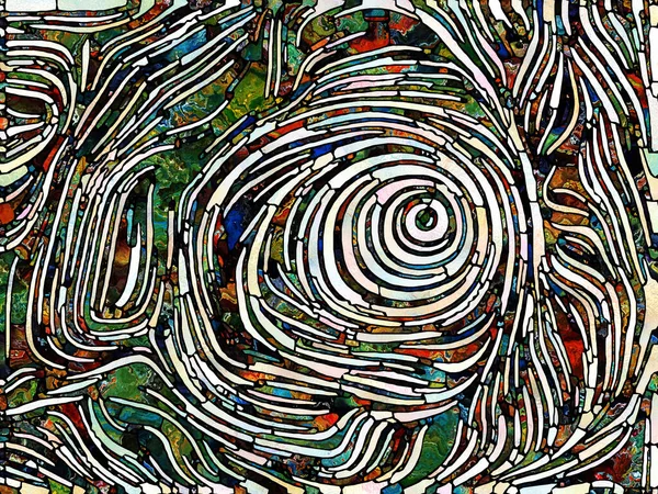 Сломанный Цвет Серия Unity Stained Glass Визуально Приятная Композиция Узора — стоковое фото