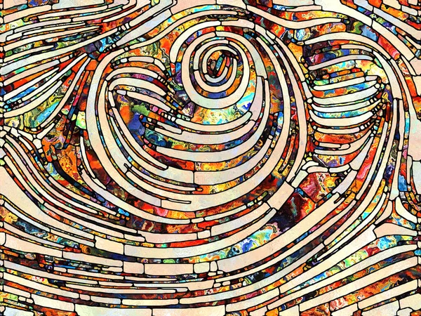 Gebrochene Vorstellungskraft Einheit Der Glasmalerei Serie Visuell Attraktiver Hintergrund Aus — Stockfoto