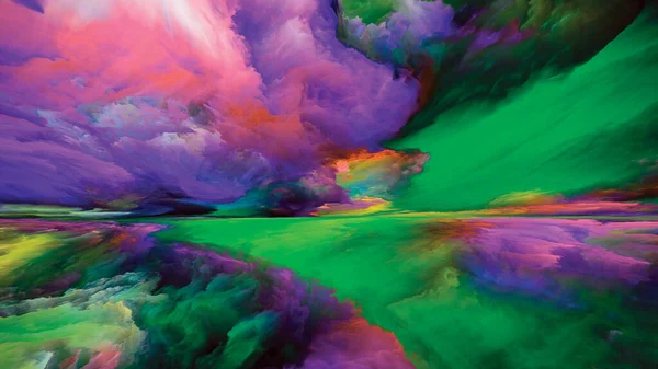 Kolory Poza Śmiercią Seria Ucieczka Rzeczywistości Abstrakcyjny Układ Surrealistycznych Kolorów — Zdjęcie stockowe