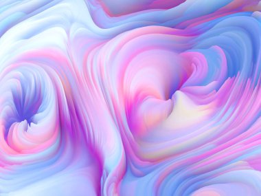 Renk Fırtınası serisi. Sanat ve tasarım konularında duvar kağıdı veya arkaplan olarak hizmet verecek üç boyutlu soyut renkli köpüğün oluşturulması