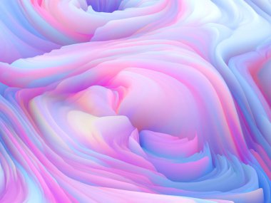 Renk Fırtınası serisi. Sanat ve tasarım konularında duvar kağıdı veya arkaplan olarak hizmet etmek üzere üç boyutlu sanal boyaların rengarenk çizimleri