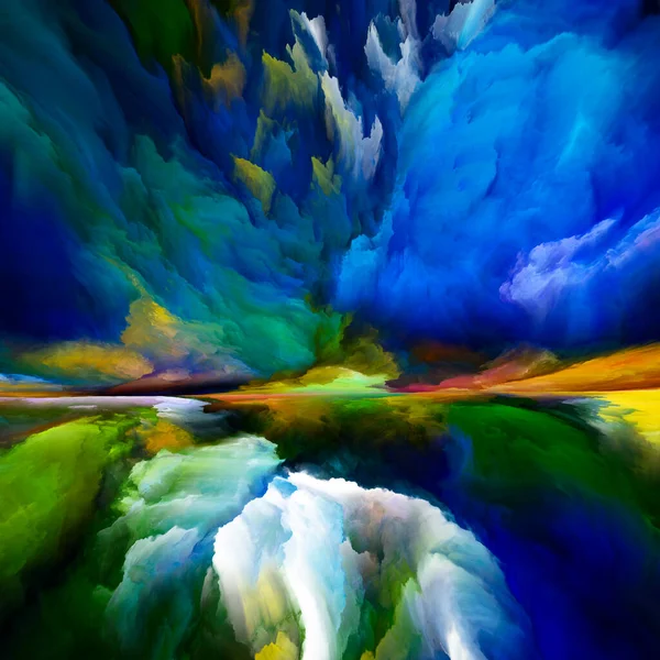Спектральні Хмари Втеча Серії Реалій Графічна Композиція Сюрреалістичних Кольорів Текстур — стокове фото