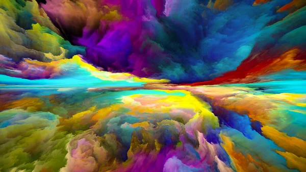 Widok Kolor Seria Ucieczka Rzeczywistości Przyjemna Wizualnie Kompozycja Surrealistycznych Kolorów — Zdjęcie stockowe