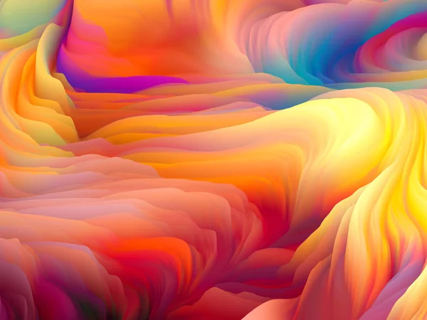 Série Color Storm Rendu Mouvement Mousse Colorée Virtuelle Pour Servir — Photo