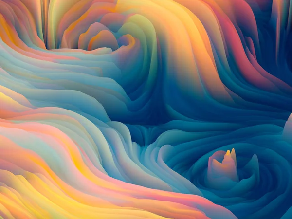 Renk Fırtınası Serisi Sanal Renkli Köpüğün Sanat Tasarım Konusunda Duvar — Stok fotoğraf