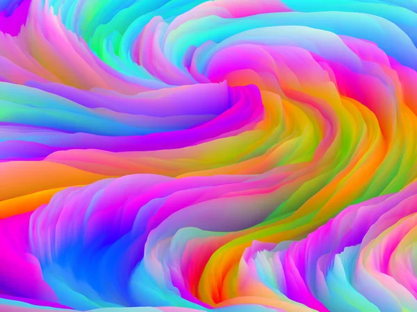 Serie Color Storm Rendering Movimento Schiuma Colorata Virtuale Servire Sfondo — Foto Stock