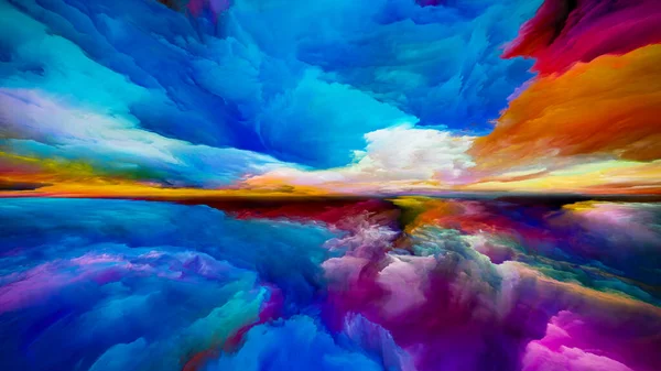 Dreams Sky Escape Reality Series Backdrop Composed Surreal Sunset Sunrise — Stock Photo, Image