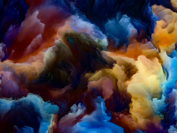 Drömmar Upper Atmosphere Serien Canvas Fraktal Färger Temat Digital Målning — Stockfoto