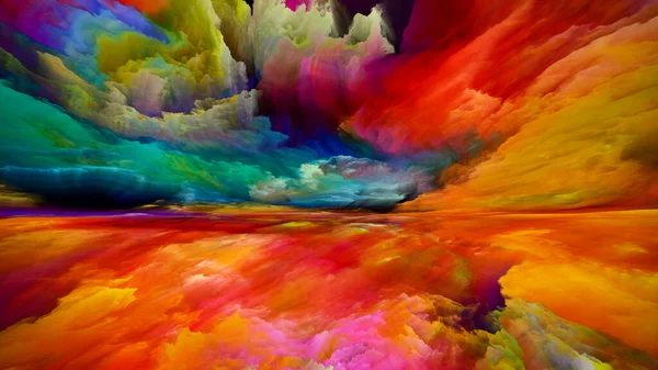 Colores Más Allá Muerte Escapar Serie Reality Abstracción Artística Compuesta — Foto de Stock