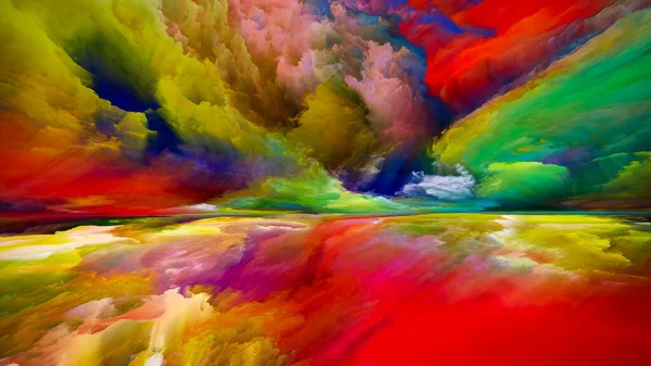 Спектральные Горы Серия Реальности Реальности Изображение Сюрреалистических Красок Текстур Восхода — стоковое фото
