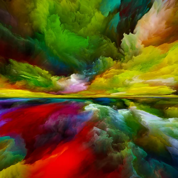 Vistas Color Escapar Serie Reality Fondo Surrealista Puesta Del Sol — Foto de Stock