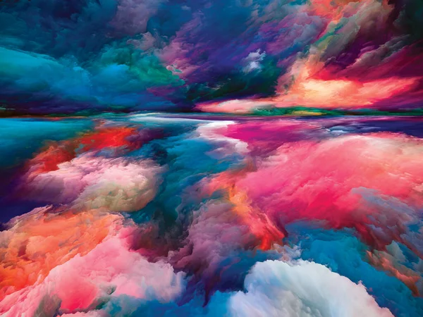 Clouds Afterlife Escape Reality Series Design Made Surreal Sunset Sunrise — Stock Photo, Image