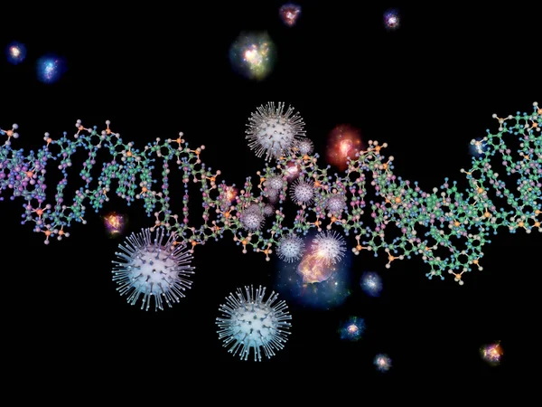 Logique Coronavirus Série Épidémies Virales Illustration Particules Coronavirus Éléments Microspatiaux — Photo