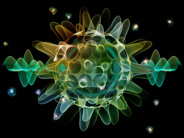 Virusserien Transluzentes Viruspartikel Abstrakt Mikroskopischer Umgebung Rendering Zum Thema Covid — Stockfoto