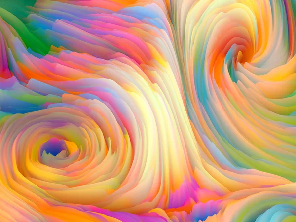 Serie Tormenta Color Representación Coloridos Remolinos Espuma Virtual Para Servir — Foto de Stock