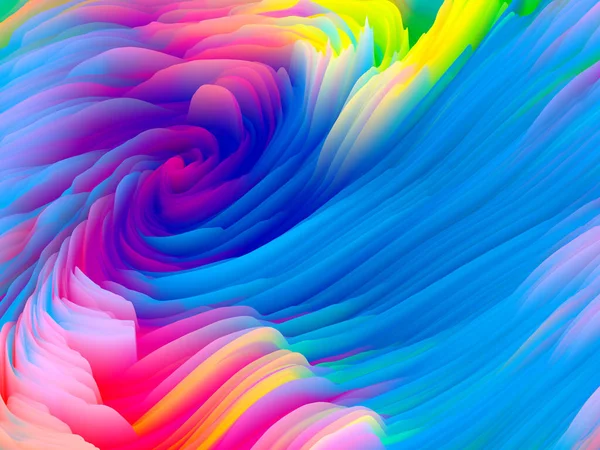 Serie Tormenta Color Representación Espuma Colorida Abstracta Para Servir Como — Foto de Stock