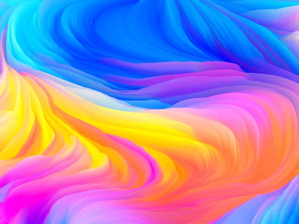 Serie Color Storm Rendering Vortici Vibranti Schiuma Virtuale Servire Sfondo — Foto Stock