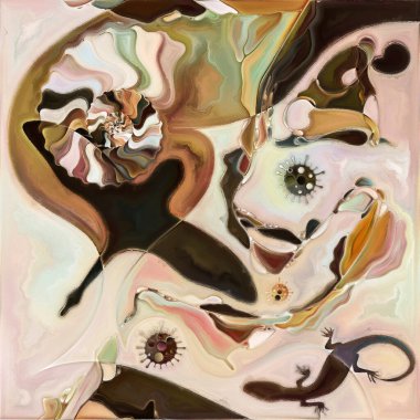 Virüs serisini girin. İnsan hayatı üzerindeki viral salgının mistik boyutlarının renkli bileşimi. Enfeksiyon, ölüm, ölüm, yaşam, şiir ve sanat üzerine tasarım.