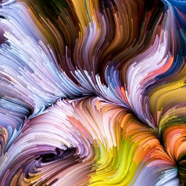 Kleur Beweging Serie Abstracte Samenstelling Van Vloeibare Verf Patroon Geschikt — Stockfoto